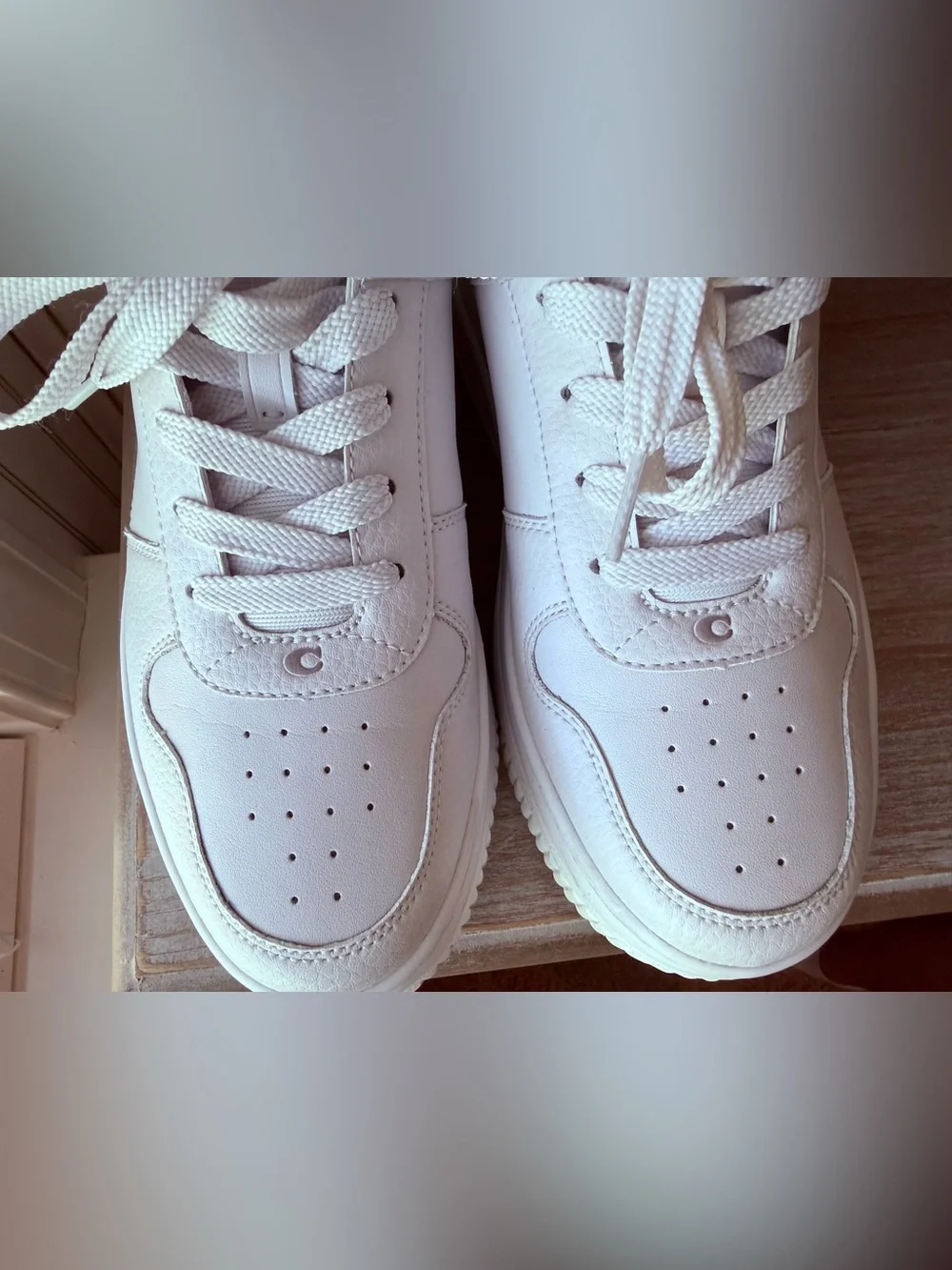 COACH Women’s White Platform Sneakers